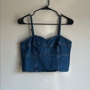 Denim Crop Tank M/L